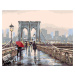 Malování podle čísel - PROCHÁZKA PO BROOKLYN BRIDGE (RICHARD MACNEIL) Rozměr: 80x100 cm, Rámován