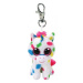 Meteor TY Beanie Boos HARMONIE - puntíkovaný jednorožec klip 8,5 cm