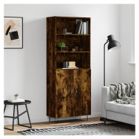 vidaXL Skříň highboard kouřový dub 69,5 x 34 x 180 cm kompozitní dřevo