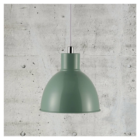 Nordlux Závěsné světlo Pop s kovovým stínidlem, zelená