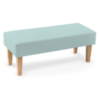 Dekoria Dlouhá lavička 100x40cm, pastelově blankytná , 100 x 40 x 40 cm, Cotton Panama, 702-10
