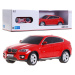 Mamido RASTAR  Auto na dálkové ovládání RC BMW X6 Rastar 1:24 červené RC