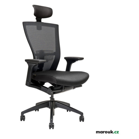 Kancelářská židle na kolečkách Office Pro MERENS SP – s područkami a opěrkou hlavy Černá BI 201