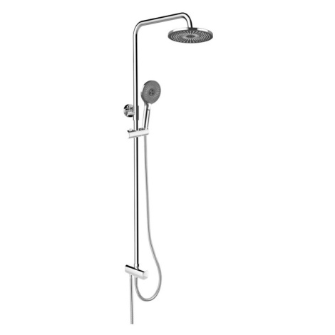 Mereo, Sprchový set s tyčí, černá hlavová sprcha a třípolohová ruční sprcha CB95001SB1 CB95001SB