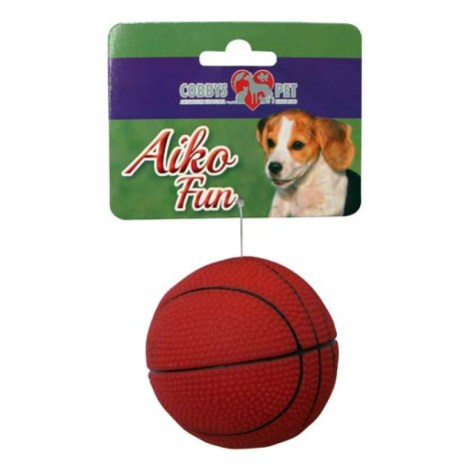 Cobbyspet AIKO FUN Basketbalový míč 7,3cm gumová hračka pro psy COBBYS PET