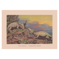 Ilustrace Elginia mirabilis and Hyperodapedon gordoni, chromolithograph,, ZU_09, 40 × 26.7 cm