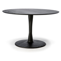 Výprodej Ethnicraft designové jídelní stoly Torsion Dinning Table (černá, Ø 127 cm)
