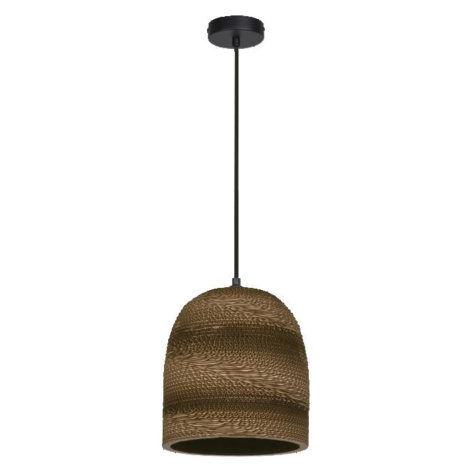 LEDVANCE závěsné svítidlo Cardboard Bell E27 hnědé 4058075837188