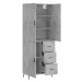 vidaXL Skříň highboard betonově šedá 69,5x34x180 cm kompozitní dřevo