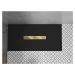 MEXEN/S Toro obdélníková sprchová vanička SMC 150 x 70, černá, mřížka zlatá 43707015-G