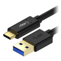 AlzaPower Core USB-A to USB-C 3.2 Gen 1 60W 5Gbp 0.5m černý