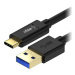 AlzaPower Core USB-A to USB-C 3.2 Gen 1 60W 5Gbp 0.5m černý