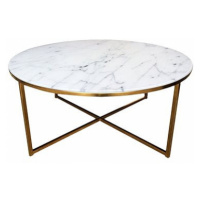 Konferenční stolek Alisma, 80 cm, zlatá