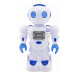 Teddies Robot jezdící plast 27cm EN mluvící na baterie se světlem se zvukem v krabici 18x28x11,5