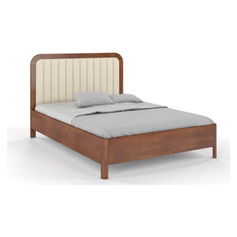 Světle hnědá dvoulůžková postel z bukového dřeva 160x200 cm Modena – Skandica