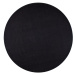 Hanse Home Collection koberce Kusový koberec Nasty 102055 Schwarz kruh - 200x200 (průměr) kruh c