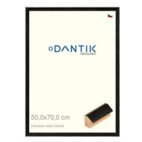 DANTIK rámeček 50 × 70, INCLINATA colori černý plexi čiré