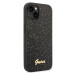 Zadní kryt Guess PC/TPU Glitter Flakes Metal Logo pro Apple iPhone 14 Plus, černá