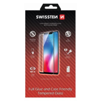 Tvrzené sklo Swissten Full Glue, Color Frame, Case Friendly pro Apple iPhone SE 2020, černá