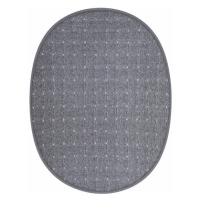 Vopi koberce Kusový koberec Udinese šedý ovál - 120x160 cm