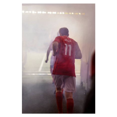 Plakát, Obraz - A professional male soccer player jogs, Lighthouse Films, 26.7 × 40 cm