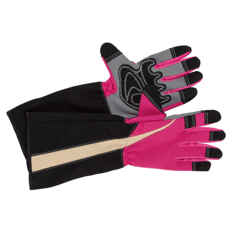 Rukavice na stříhání růží s nopky, růžová, vel. 8