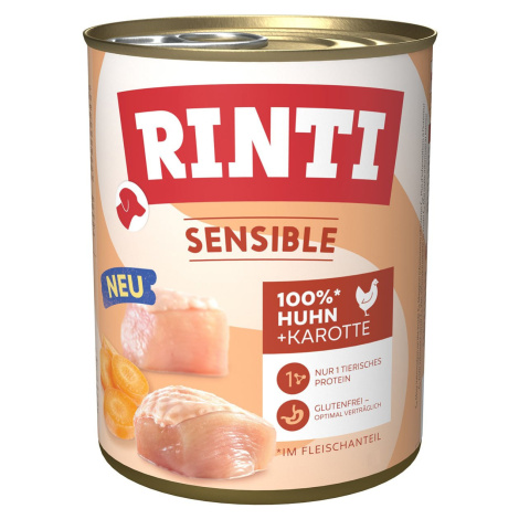 Rinti Sensible kuře s mrkví 6 × 800 g