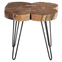 Odkládací stolek s deskou z akácie 50x50 cm Nandri – Premier Housewares
