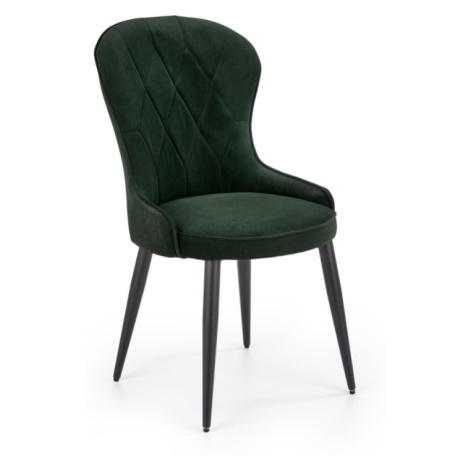 Jídelní židle PORVENIR, tmavě zelená Halmar