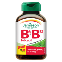 Jamieson Vitamíny B6, B12 a kyselina listová 110 tablet