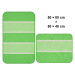 LineaDue WAYMORE - Koupelnová předložka zelená Rozměr: 40x50 cm+50x80 cm