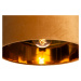Moderní závěsná lampa žlutá se zlatem 40 cm - Rosalina