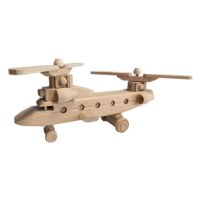 Gaboni 92243 Dřevěná helikoptera, 40 x 8 x 15 cm