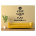 Samolepka na zeď Keep calm and play floorball 1117