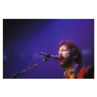 Fotografie British guitarist, singer and songwriter Eric Clapton, Rome, Palaeur, 1987, 40 × 26.7