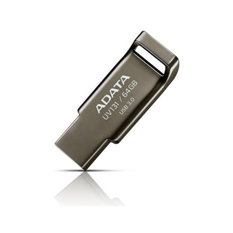 Flash disk ADATA UV131 64GB, USB 3.0, šedá-chromová