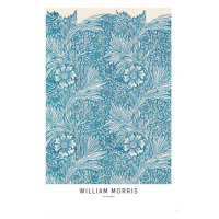 Plakát, Obraz - William Morris - Blue Marigold, 61x91.5 cm
