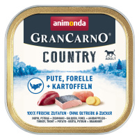 Animonda GranCarno Adult Country 44 × 150 g Výhodné balení - Krůtí, pstruh a brambory