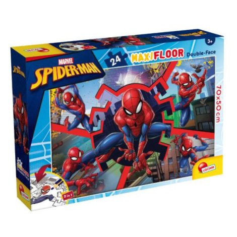 Liscianigioch Oboustranné podlahové puzzle Maxi Floor 24 dílků Marvel Spiderman 99740 LISCIANI