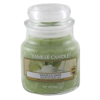 Svíčka Yankee candle Vanilka s limetkou, 104g