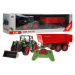 mamido Traktor s vlečkou na dálkové ovládání RC zeleno-červený
