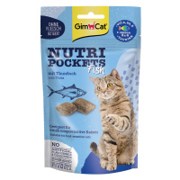 GimCat Nutri Pockets Fish - výhodné balení: s tuňákem (6 x 60 g)