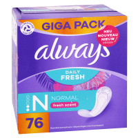 Always intimky Normal Daily Fresh se svěží vůní, Giga Pack 76 ks