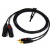 Cordial Kabel 2x Xlr Samec Rca Neutrik 4m