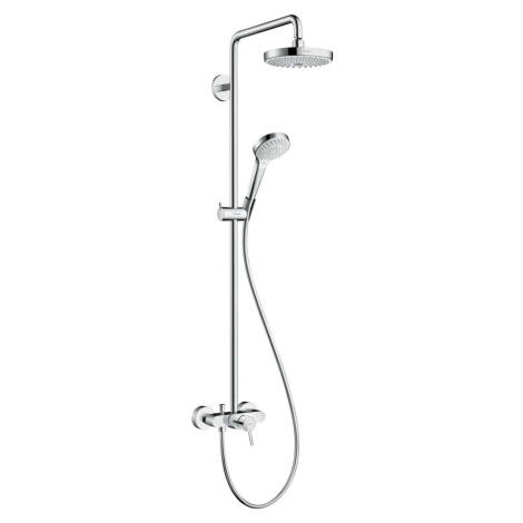 Sprchový systém Hansgrohe Croma Select S na stěnu s pákovou baterií bílá/chrom 27255400