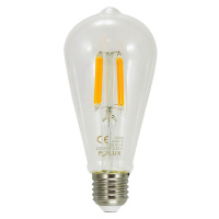 LED žárovka LED E27 ST64 7,5W = 75W 1055lm 3000K Teplá 360° Filament GOLDLUX (Polux)