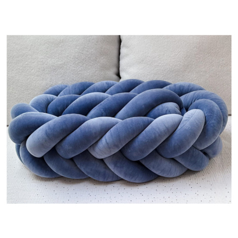 SenLove Sametový mantinel pletený do copu z 5 pramenů Zvolte barvu: Tmavě modrá, Zvolte délku: 1