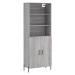 vidaXL Skříň highboard šedá sonoma 69,5 x 34 x 180 cm kompozitní dřevo