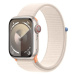 Apple Watch Series 9 41mm Cellular Hvězdně bílý hliník s hvězdně bílým provlékacím sportovním ře