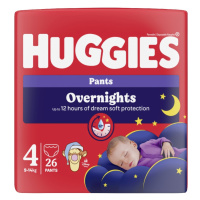 Huggies Overnights Pants 4 9-14 kg dětské pleny 26 ks